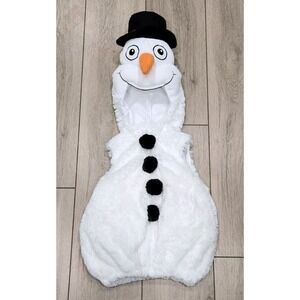 Snowman Costume Plush Full‎ Zip Infant Toddler Size 3-6 Months